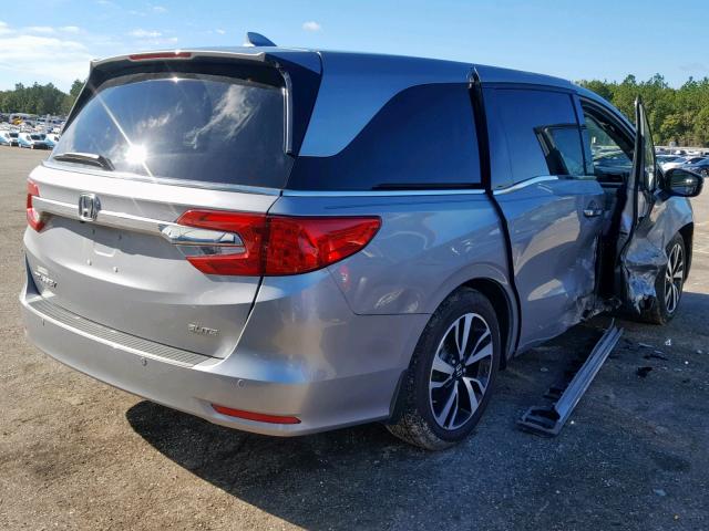 5FNRL6H99KB006355 - 2019 HONDA ODYSSEY EL SILVER photo 4