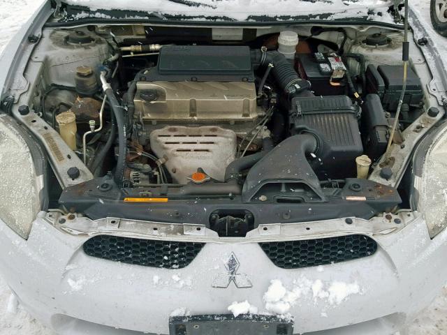 4A3AK24F76E033529 - 2006 MITSUBISHI ECLIPSE GS SILVER photo 7