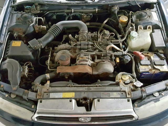 4S3BK435XT7932476 - 1996 SUBARU LEGACY L GREEN photo 7