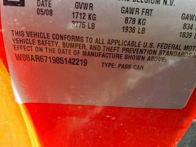 W08AR671985142219 - 2008 SATURN ASTRA XE RED photo 10