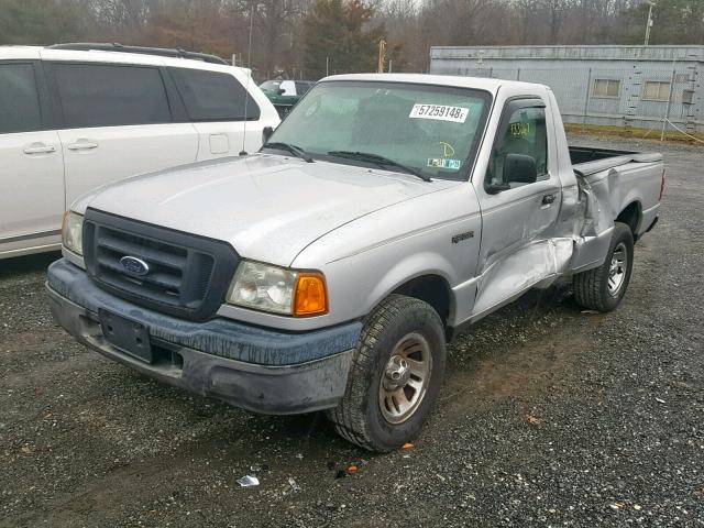 1FTYR10D44PB00584 - 2004 FORD RANGER SILVER photo 2