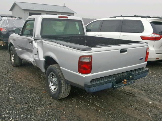 1FTYR10D44PB00584 - 2004 FORD RANGER SILVER photo 3