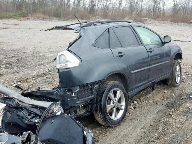 JTJHW31U072036674 - 2007 LEXUS RX 400H CHARCOAL photo 4