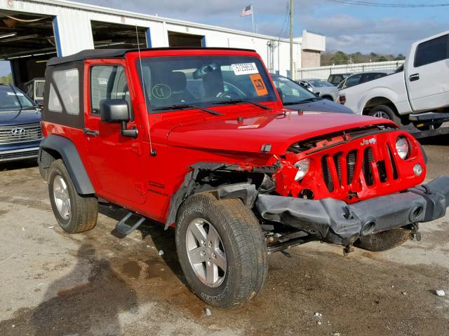 1C4AJWAG1FL565087 - 2015 JEEP WRANGLER S RED photo 1