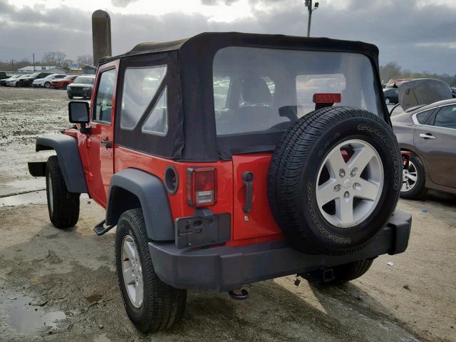 1C4AJWAG1FL565087 - 2015 JEEP WRANGLER S RED photo 3