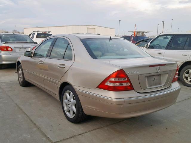 WDBRF61J43F304822 - 2003 MERCEDES-BENZ C 240 GOLD photo 3