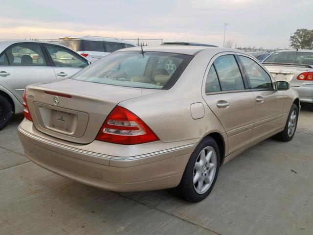 WDBRF61J43F304822 - 2003 MERCEDES-BENZ C 240 GOLD photo 4