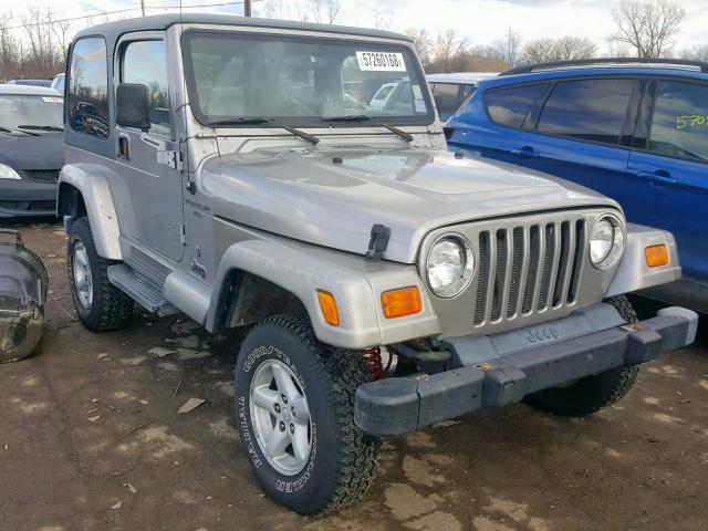 1J4FA49S71P343720 - 2001 JEEP WRANGLER / SILVER photo 1