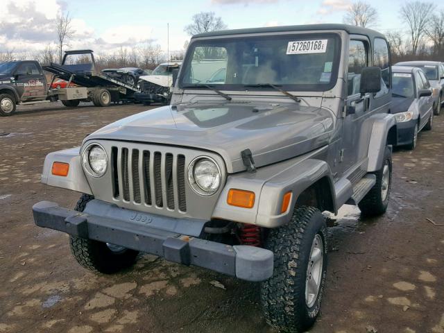 1J4FA49S71P343720 - 2001 JEEP WRANGLER / SILVER photo 2