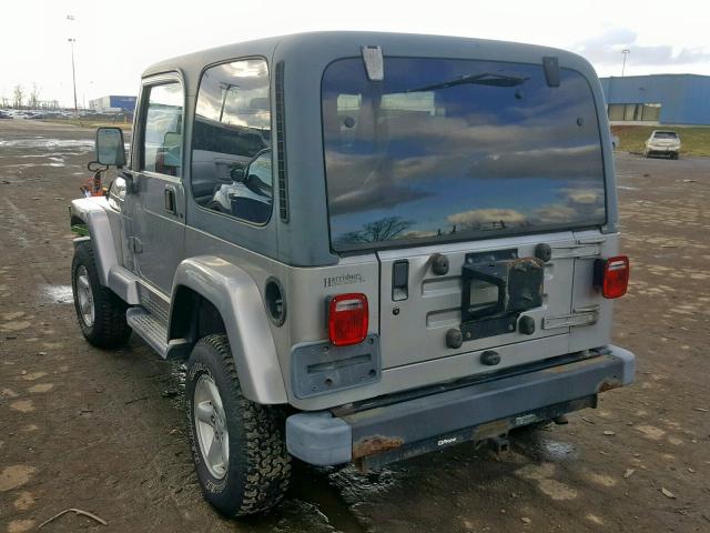 1J4FA49S71P343720 - 2001 JEEP WRANGLER / SILVER photo 3