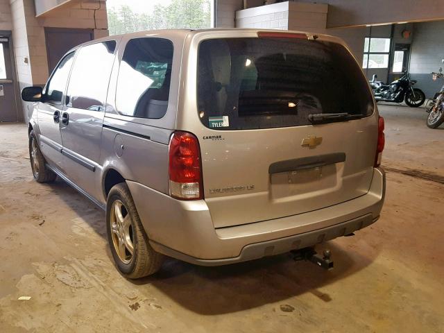 1GNDV23107D136819 - 2007 CHEVROLET UPLANDER L Gümüş foto 3