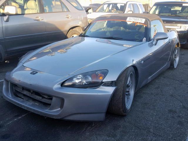 JHMAP21426S001515 - 2006 HONDA S2000 GRAY photo 2