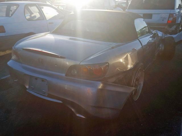 JHMAP21426S001515 - 2006 HONDA S2000 GRAY photo 4