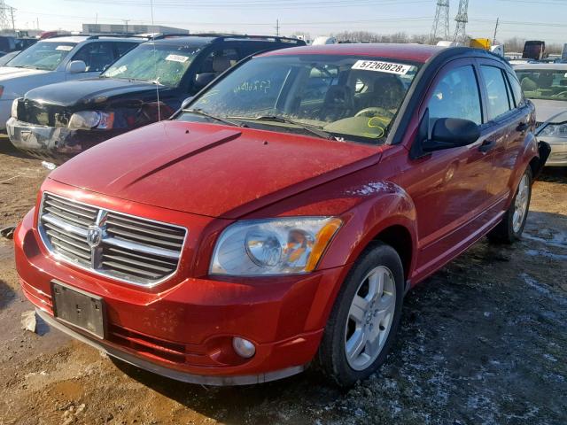 1B3HB48BX8D746147 - 2008 DODGE CALIBER SX RED photo 2