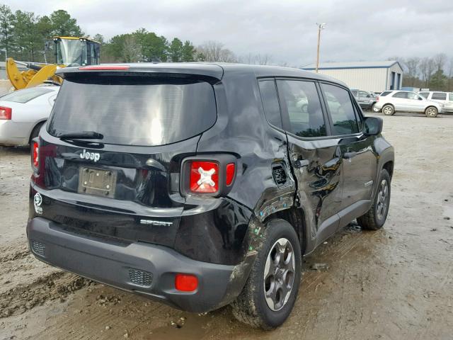 ZACCJAAW4GPC94591 - 2016 JEEP RENEGADE S BLACK photo 4