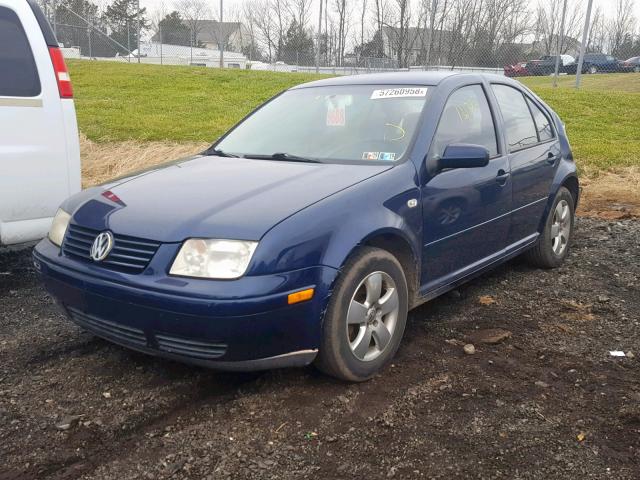 3VWRK69M53M135600 - 2003 VOLKSWAGEN JETTA GL BLUE photo 2