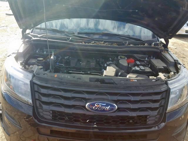 1FM5K8AR2JGA83401 - 2018 FORD EXPLORER P BLACK photo 7