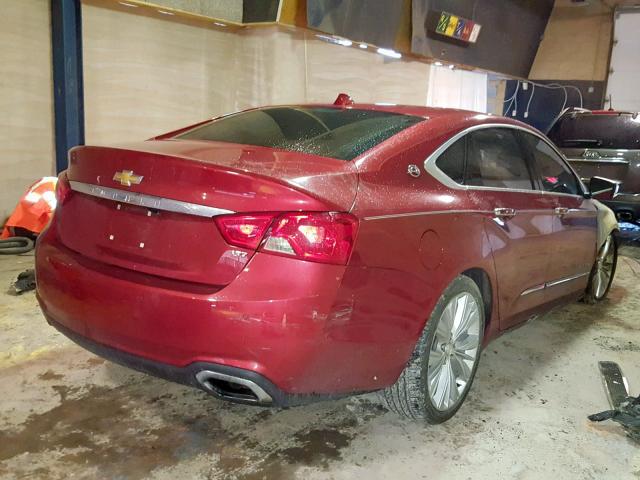 2G1155S30E9161240 - 2014 CHEVROLET IMPALA LTZ RED photo 4