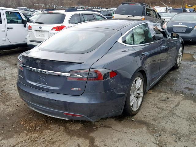 5YJSA1E48GF128733 - 2016 TESLA MODEL S GRAY photo 4