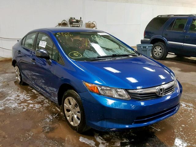 19XFB2F22CE000179 - 2012 HONDA CIVIC DX BLUE photo 1