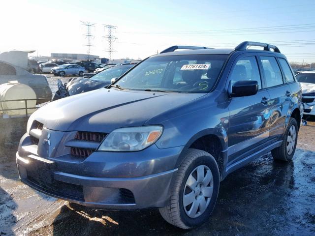 JA4LZ31F96U035137 - 2006 MITSUBISHI OUTLANDER BLUE photo 2