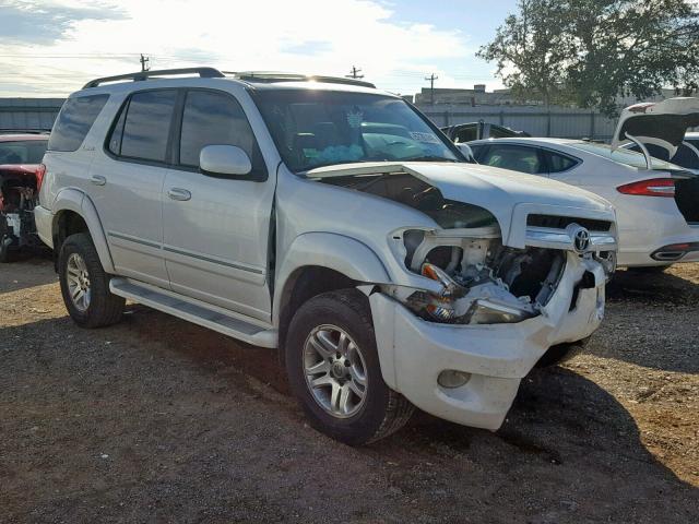 5TDZT38A66S271745 - 2006 TOYOTA SEQUOIA LI WHITE photo 1