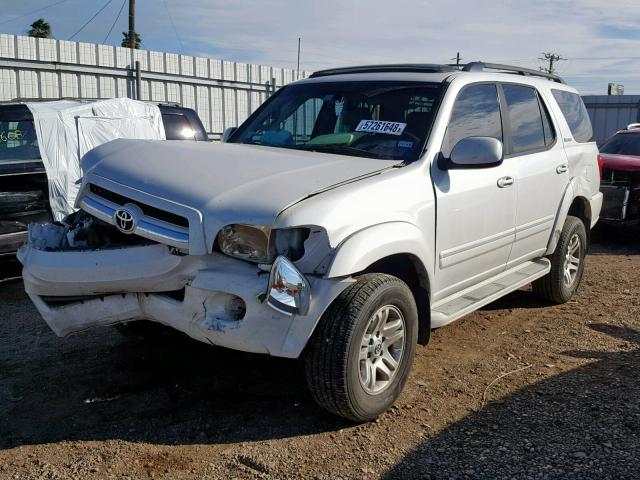 5TDZT38A66S271745 - 2006 TOYOTA SEQUOIA LI WHITE photo 2