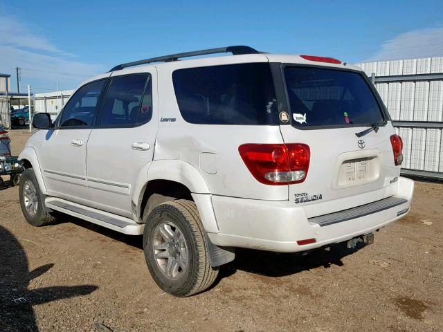 5TDZT38A66S271745 - 2006 TOYOTA SEQUOIA LI WHITE photo 3