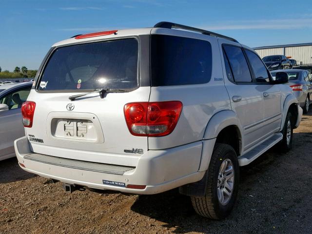 5TDZT38A66S271745 - 2006 TOYOTA SEQUOIA LI WHITE photo 4