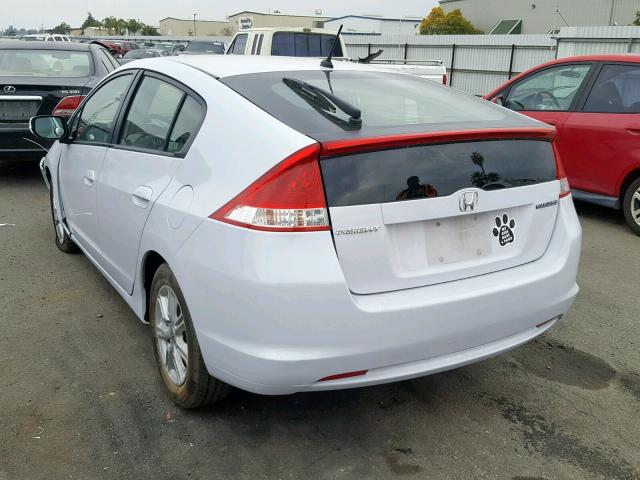 JHMZE2H76AS040920 - 2010 HONDA INSIGHT EX WHITE photo 3