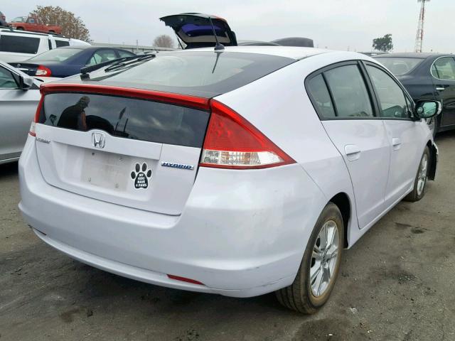 JHMZE2H76AS040920 - 2010 HONDA INSIGHT EX WHITE photo 4