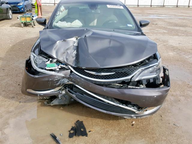 1C3CCCAB2FN685916 - 2015 CHRYSLER 200 LIMITE GRAY photo 9