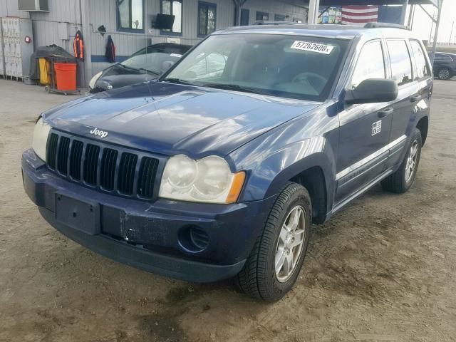 1J4GR48K75C707548 - 2005 JEEP GRAND CHER BLUE photo 2