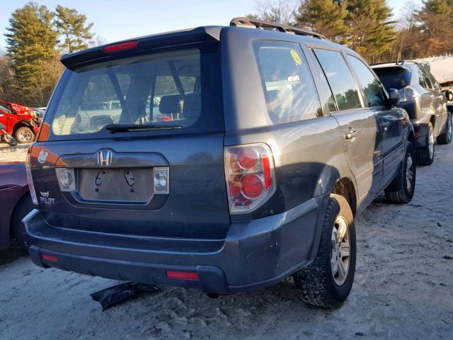 5FNYF28136B022594 - 2006 HONDA PILOT LX GRAY photo 4