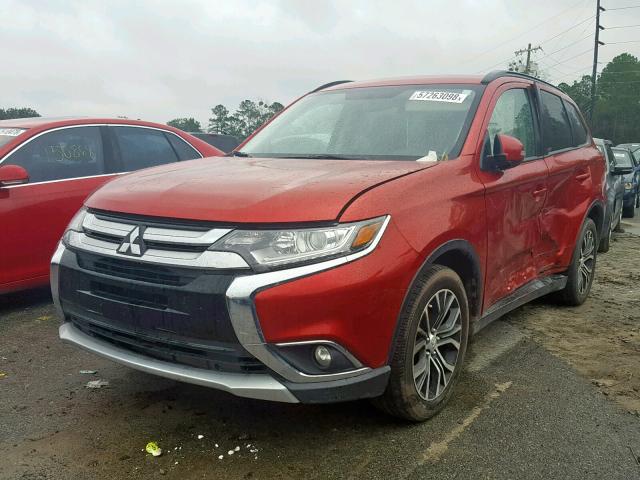 JA4AD3A35GZ002281 - 2016 MITSUBISHI OUTLANDER RED photo 2