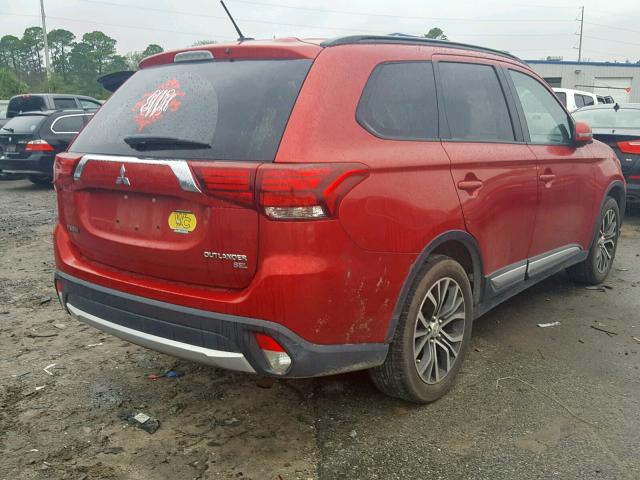 JA4AD3A35GZ002281 - 2016 MITSUBISHI OUTLANDER RED photo 4