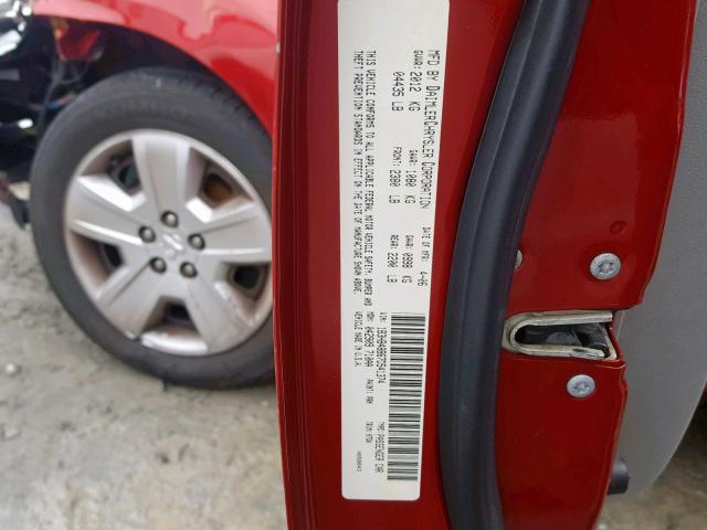 1B3HB48B67D541374 - 2007 DODGE CALIBER SX RED photo 10