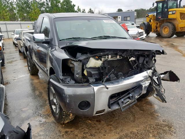 1N6BA06A85N531606 - 2005 NISSAN TITAN XE SILVER photo 1