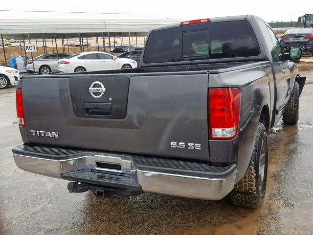 1N6BA06A85N531606 - 2005 NISSAN TITAN XE SILVER photo 4