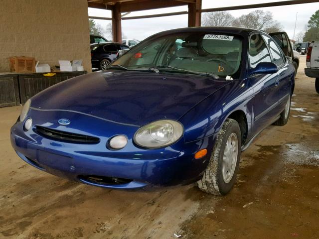 1FALP52U0TA242961 - 1996 FORD TAURUS GL BLUE photo 2