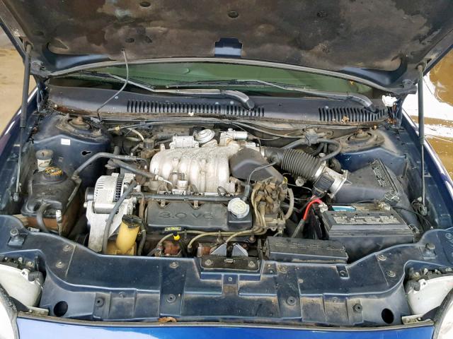 1FALP52U0TA242961 - 1996 FORD TAURUS GL BLUE photo 7