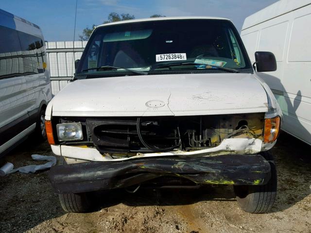 1FTNE24212HB44871 - 2002 FORD ECONOLINE WHITE photo 9