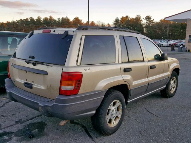 1J4GW48S21C515005 - 2001 JEEP GRAND CHER BEIGE photo 4