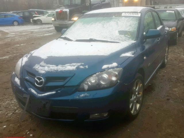 JM1BK344771680615 - 2007 MAZDA 3 HATCHBAC BLUE photo 2