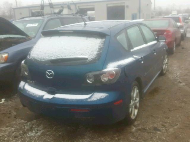 JM1BK344771680615 - 2007 MAZDA 3 HATCHBAC BLUE photo 4