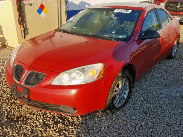 1G2ZG558964158230 - 2006 PONTIAC G6 SE1 RED photo 2