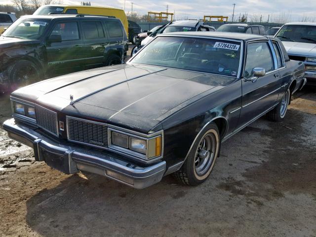 1G3AY37Y5EX416022 - 1984 OLDSMOBILE DELTA 88 R GRAY photo 2