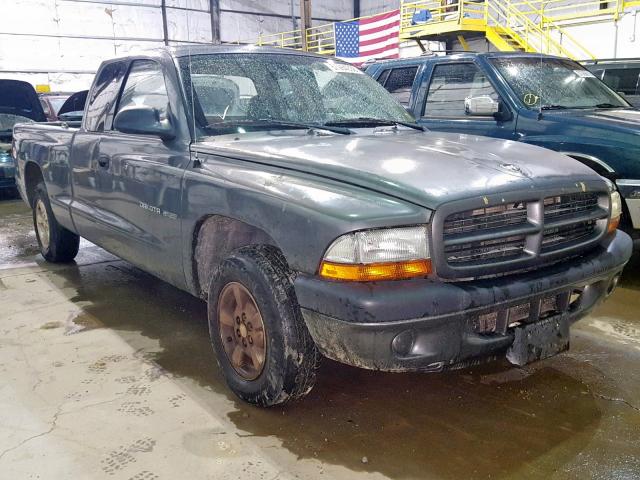 1B7GL32X12S578455 - 2002 DODGE DAKOTA SPO GRAY photo 1