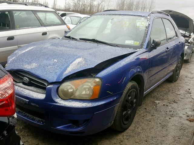 JF1GG65544H820256 - 2004 SUBARU IMPREZA TS BLUE photo 2