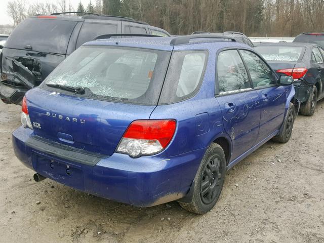 JF1GG65544H820256 - 2004 SUBARU IMPREZA TS BLUE photo 4